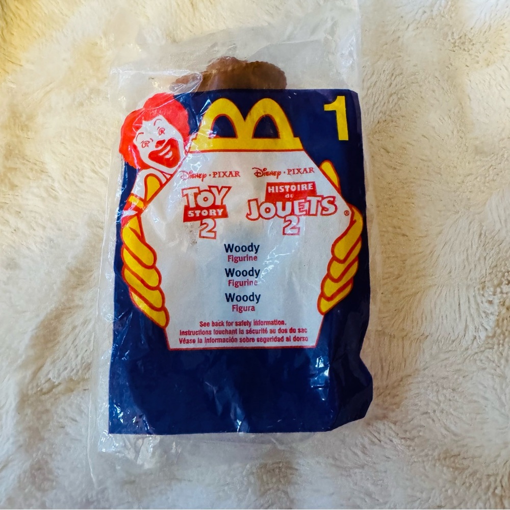 McDonalds Disney Pixar Toy‎ Story 2 Woody 6" Figurine #1 1999 NEW SEALED